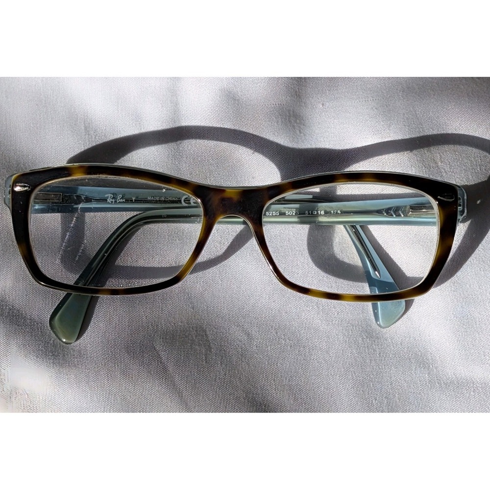 Ray Ban RB5255 5023 Brown Tortoise Blue Eyeglasses Frame 51-16 135